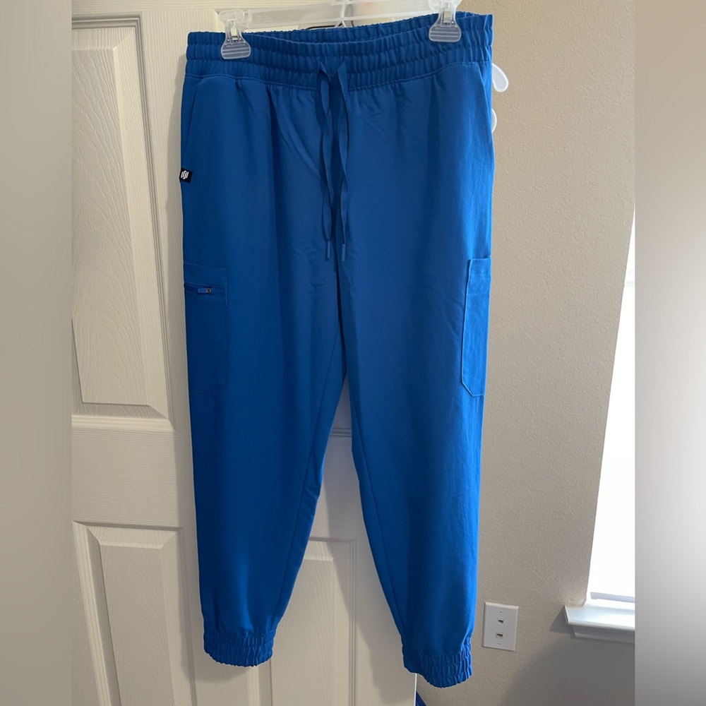 Jaanuu Neo Classic Scrub Joggers. Royal Blue